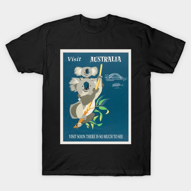 Travel - Visit  Australia T-Shirt by CozyCanvas